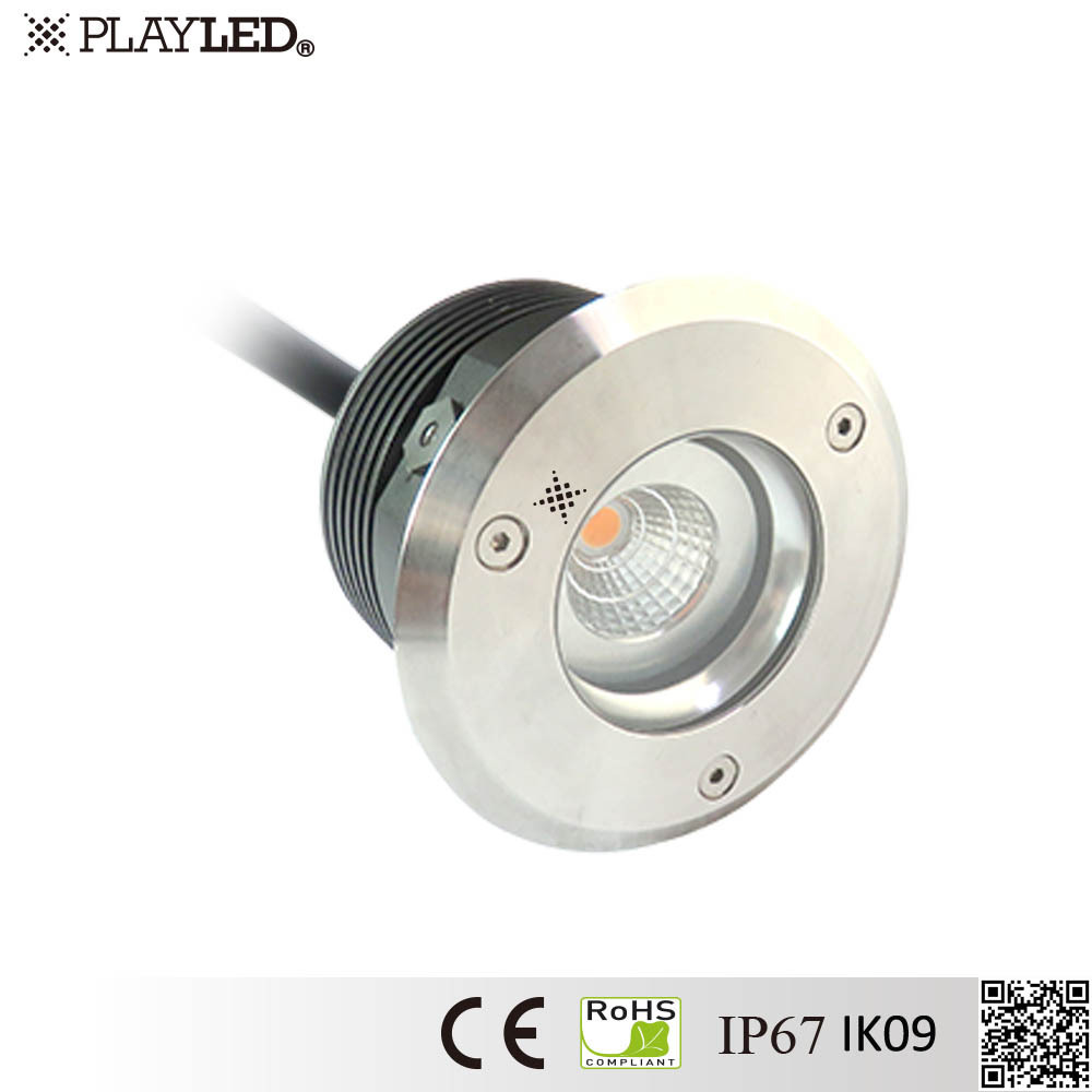 6w cob adjustable led in-ground driveway lights led floor tile light IP67 underground lamp