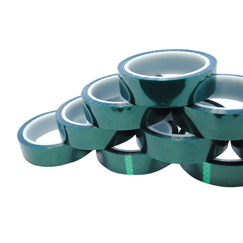 High temp heat-resistant sandblasting green powder coating polyester PET silicone adhesive tape