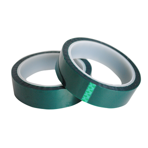 High temp heat-resistant sandblasting green powder coating polyester PET silicone adhesive tape