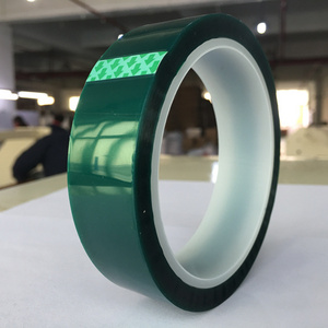 mirror edge banding sandblasting resist masking band PET tape for laminated glass