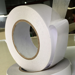 Nonwoven solvent acrylic self adhesive paper roll thin industrial double sided tissue tape