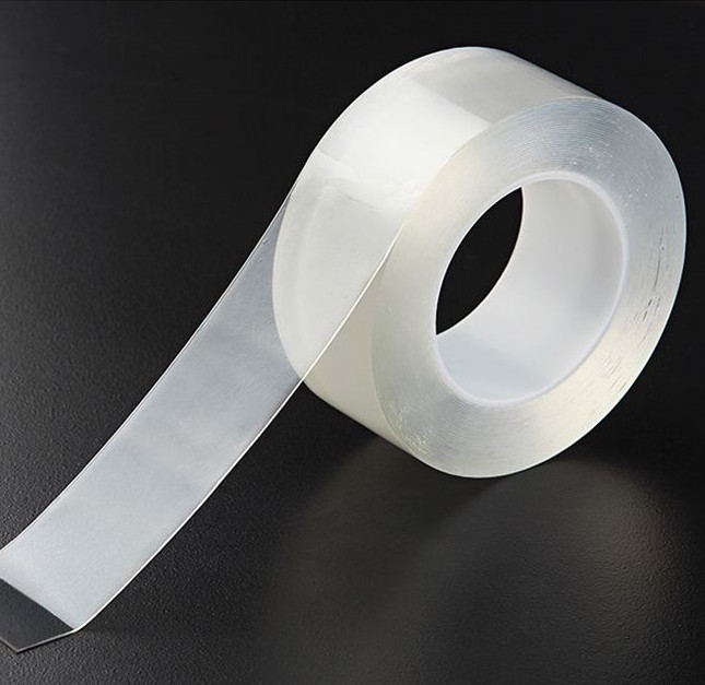 Reusable strong bonding clear waterproof removable nano traceless washable adhesive tape