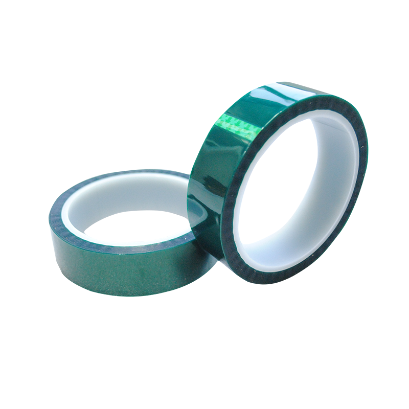 High temp heat-resistant sandblasting green powder coating polyester PET silicone adhesive tape