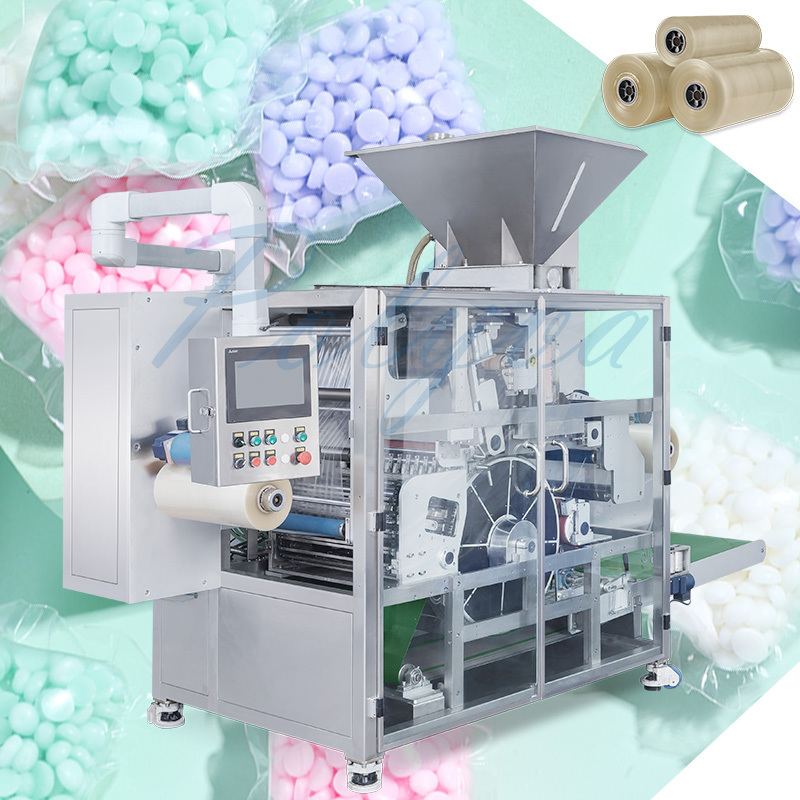 Polyva high quality powder liquid filling packaging machine fully automatic small water laundry pod making machine