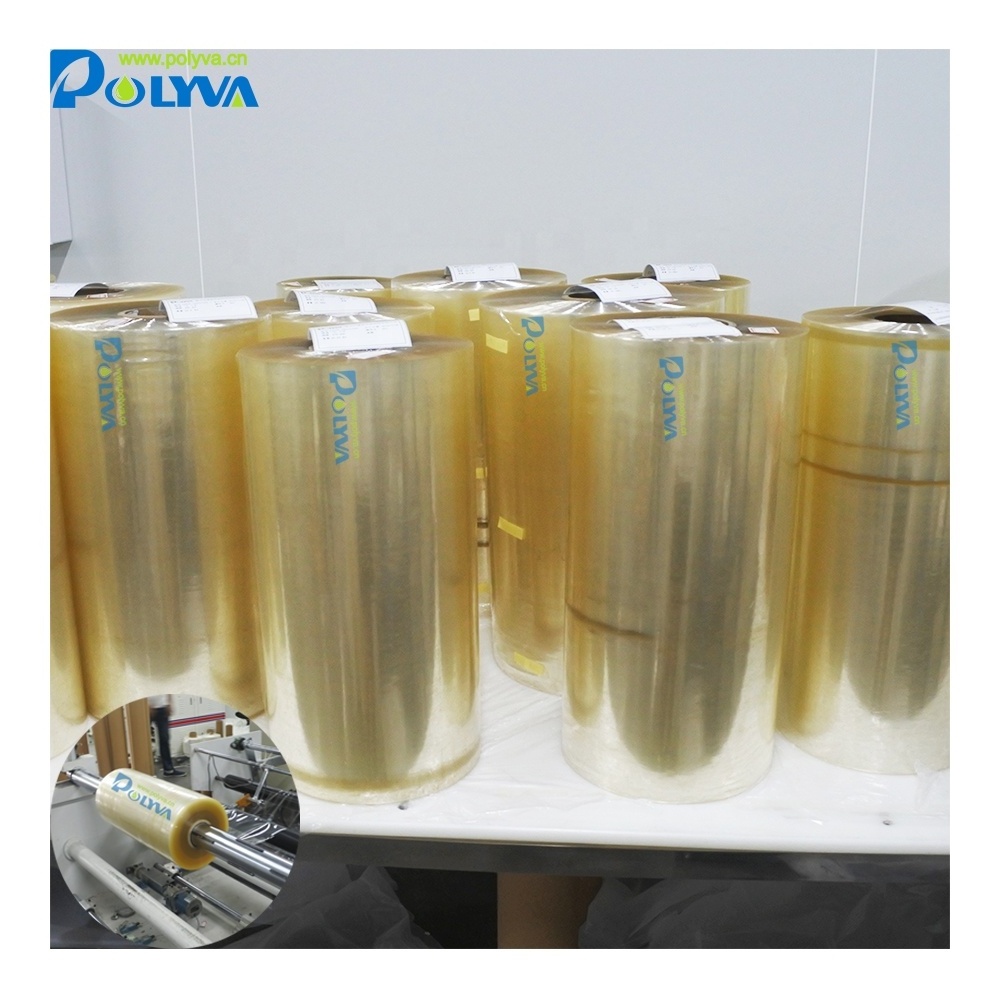 Polyva Factory Supplier PVA Dissolving Paper Roll Cold Printable Water Soluble Pvoh Pva Transfer Film Carton Seeds Agriculture