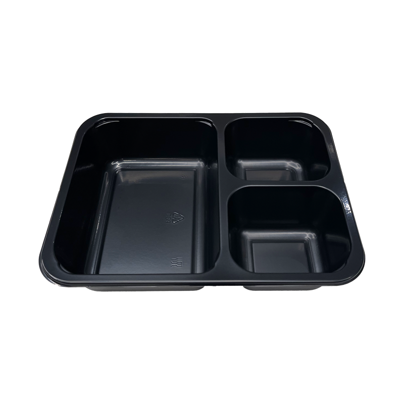 OEM Design Plastic CPET Tray 1 2 3 Compartment CPET Food Tray For Ready Meal Frozen Meat Fruit Packaging