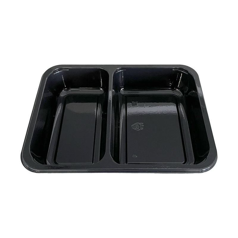 OEM Design Plastic CPET Tray 1 2 3 Compartment CPET Food Tray For Ready Meal Frozen Meat Fruit Packaging