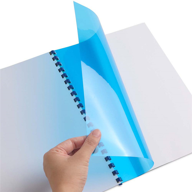 HSQY transparent pvc book cover a3 a4 a5 size clear matte plastic book cover binding sheet