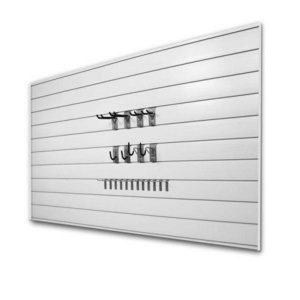 Wholesale custom design Plastic Slat Wall Board used Cladding Display Stand PVC Slatwall Panels 4x8