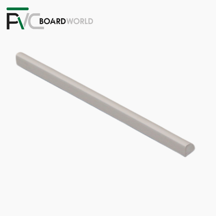 Waterproof PVC Skirting Board Primed Quarter Round Molding Wall Edge Trim