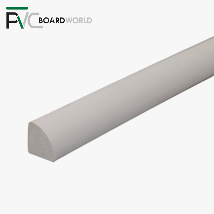 Waterproof PVC Skirting Board Primed Quarter Round Molding Wall Edge Trim