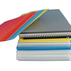 2 ply corrugated board 2mm and 2 colors pp corflute sheet