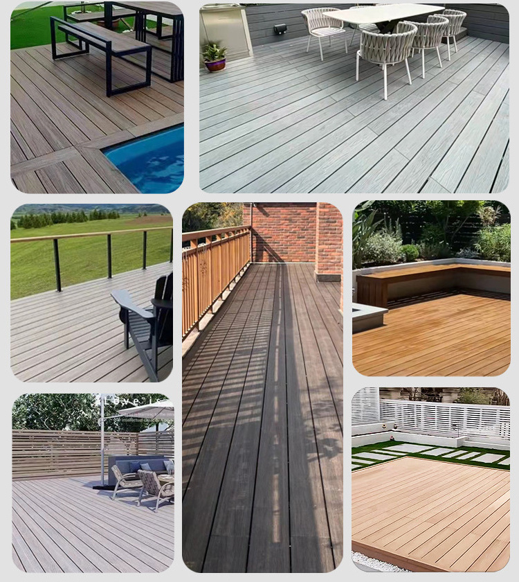 Wood Plastic Deck Waterproofing Composite Wood Decking Outdoor WPC Flooring