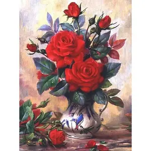 Diy 5D Diamond Painting kit flower Diamond Pictures Cross Stitch paint by numbers adult Embroidery living room decor wall art