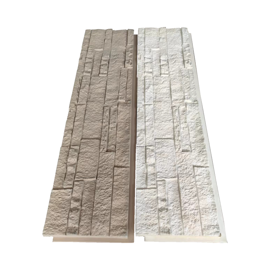 Line Flexible ceramic tile stone wall out side