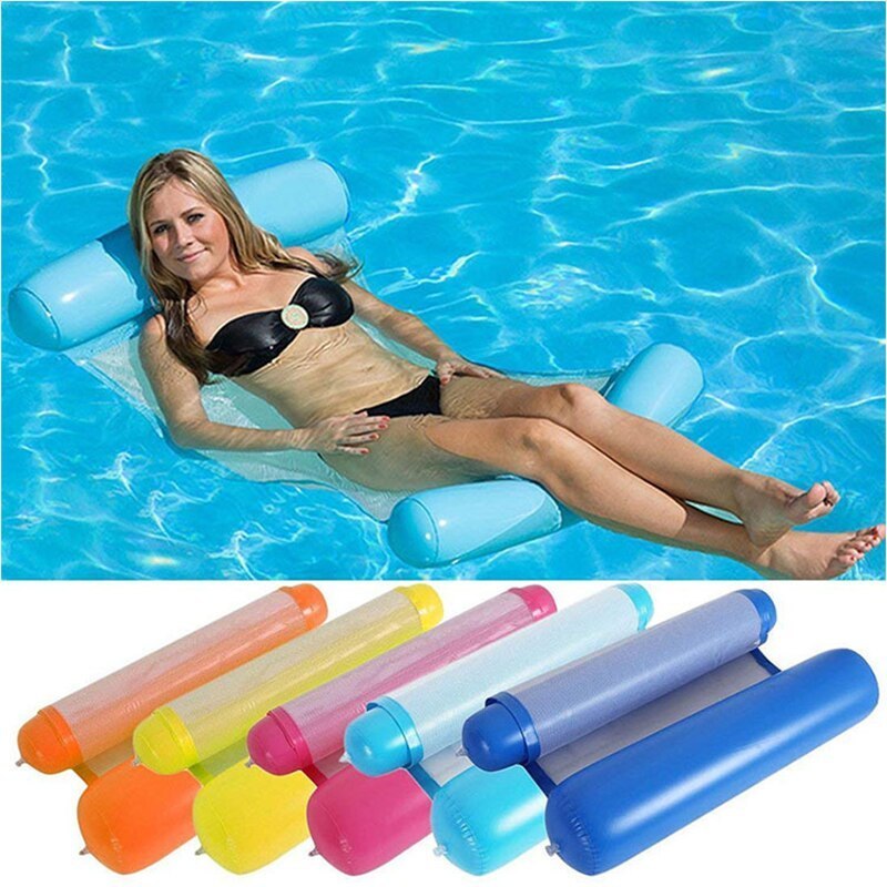 Premium Swimming Pool Float Inflatable Water Mattress Inflatable Float Lounger Chair Inflatable Hammock