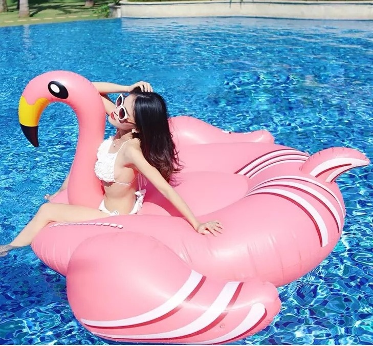 Customized Wholesale Flamingo Pool Float Inflatable Swimming Pool Supplies Large Flamingo Floating