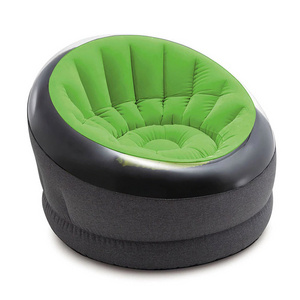 Intex 66582 PVC Flocked Inflatable Sofa Portable Air Sofa Chair Modern Inflatable Lounge Sofa