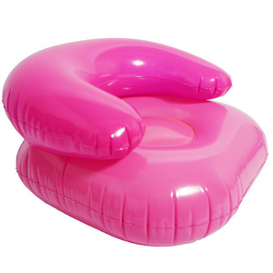 Inflatable Sofa Pink Pool Chair Waterproof  OEM Kids Inflatable Sofa Chair