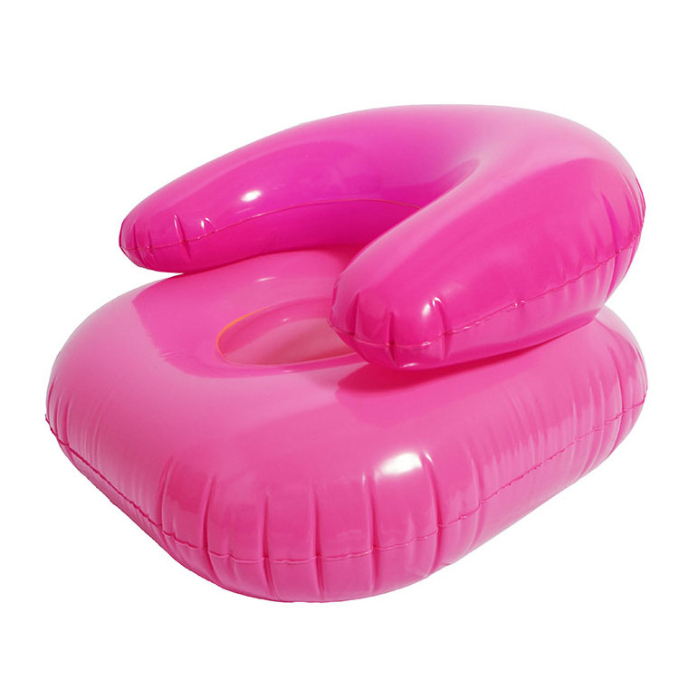 Inflatable Sofa Pink Pool Chair Waterproof  OEM Kids Inflatable Sofa Chair