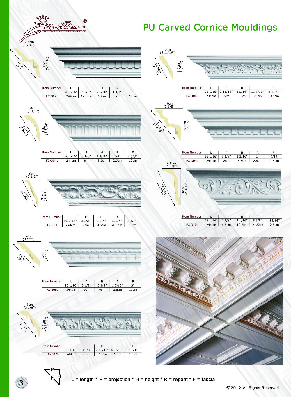 Polyurethane High Quality beautiful cheap pu decor exterior cornice