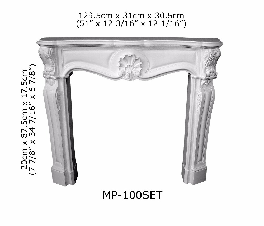 Polyurethane Ornaments High Density Beautiful PU Decorative fireplace molds