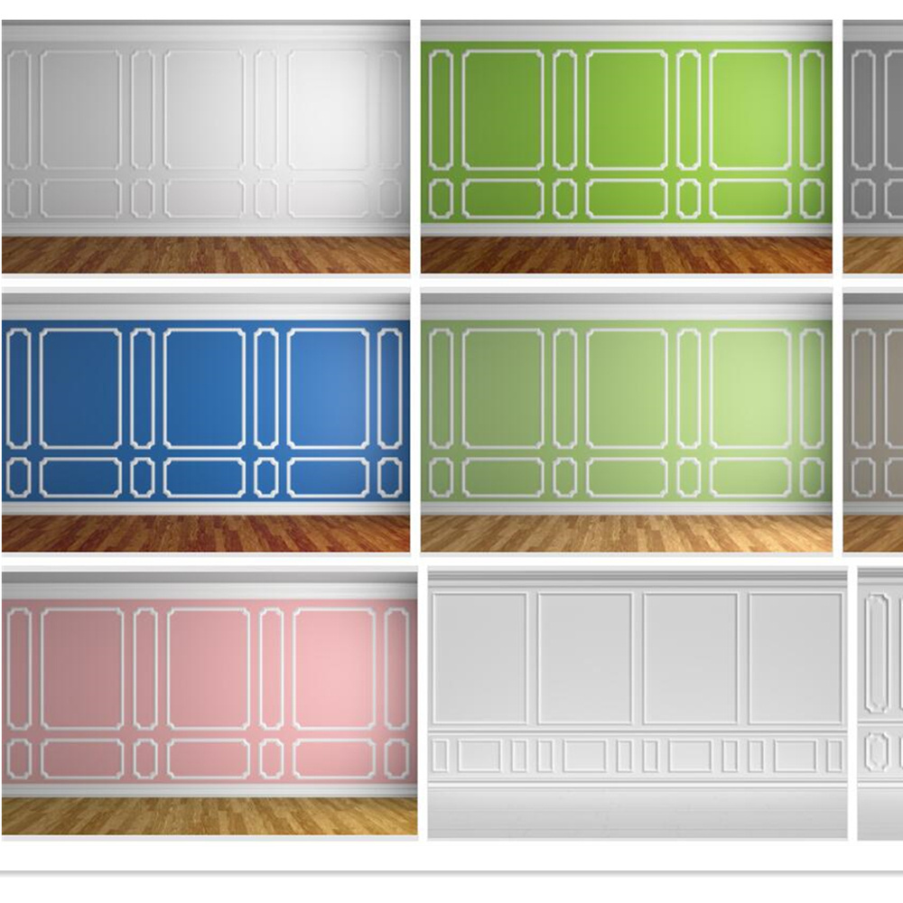 Polyurethane High Density interior wall panel decoration PU Plain corner moulding