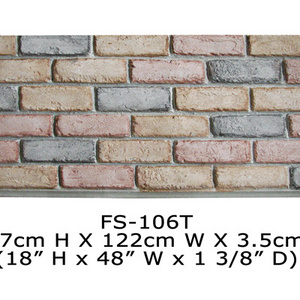 Polyurethane Beauty Cheap Decorative Wall Panel PU fake stone wall panels