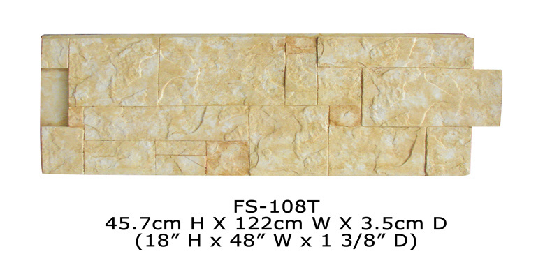 Polyurethane Beauty Cheap Decorative Wall Panel PU fake stone wall panels