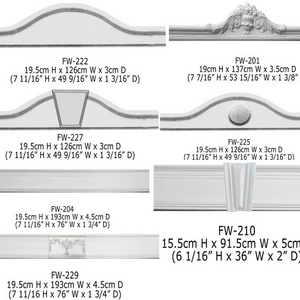 Polyurethane Ornaments High Density Beautiful PU Decorative marble door frame design