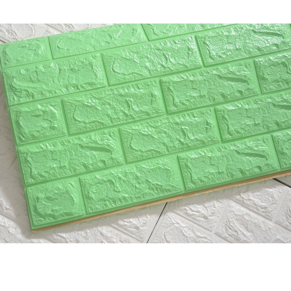 3D DIY Wall Brick Embossed Brick Stone fire proof PE foam sticker and stick wallpaper for interior home decoration