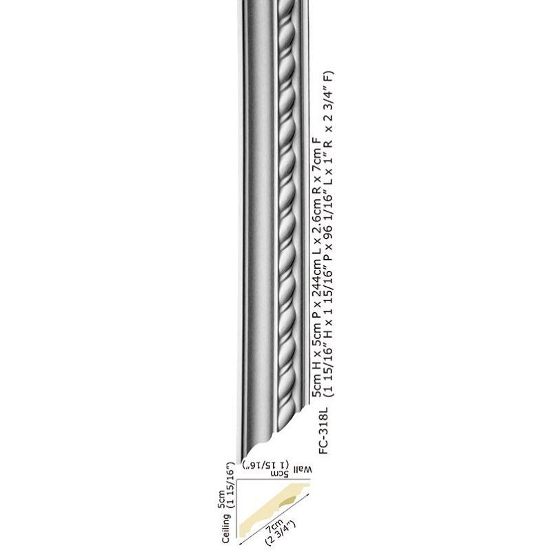 Polyurethane Carved Corner Pu Foam Plain Crown Cornice Luxury ceiling corner cornice 3D gypsum crown moulding