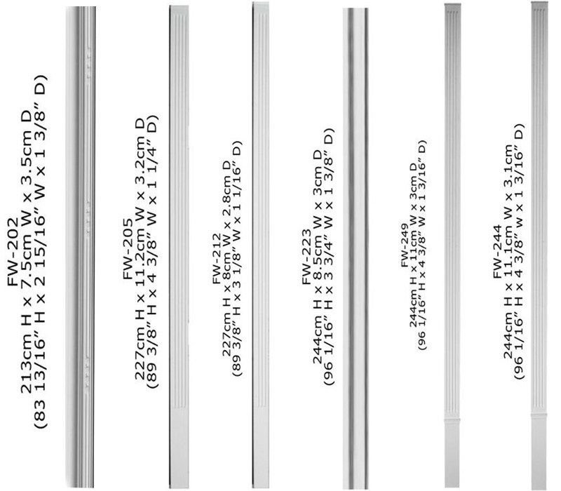 Polyurethane Ornaments High Density Beautiful PU Decorative marble door frame design