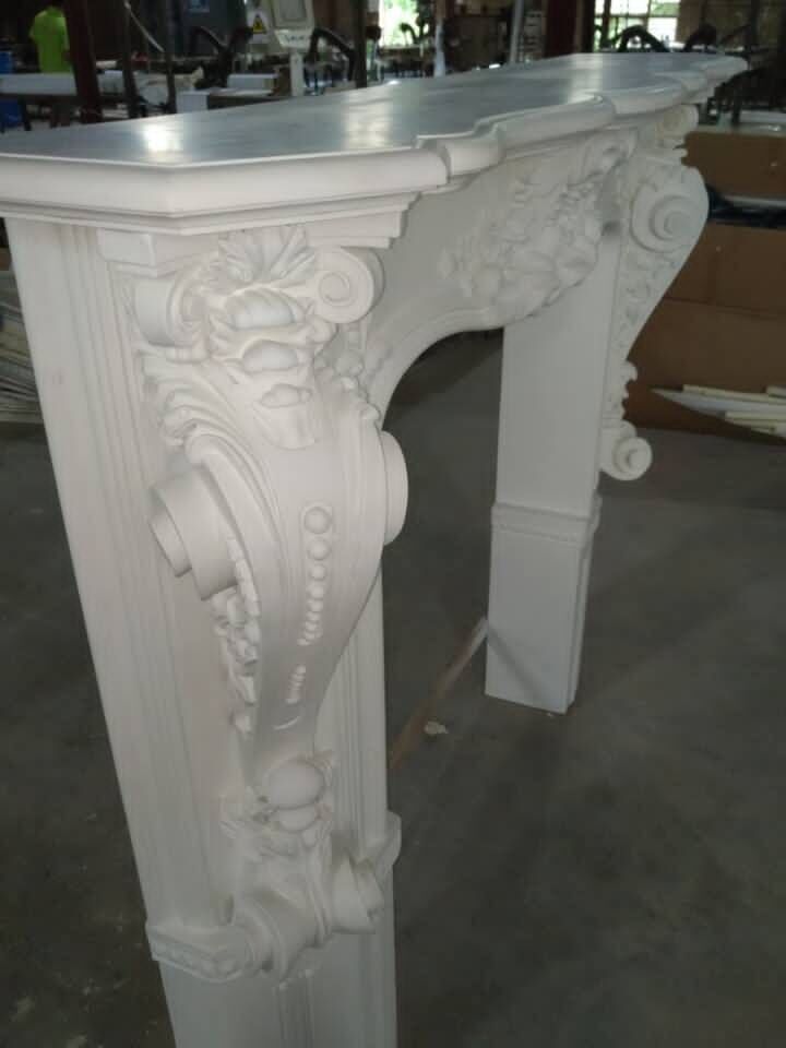 Polyurethane Ornaments High Density Beautiful PU Decorative fireplace molds