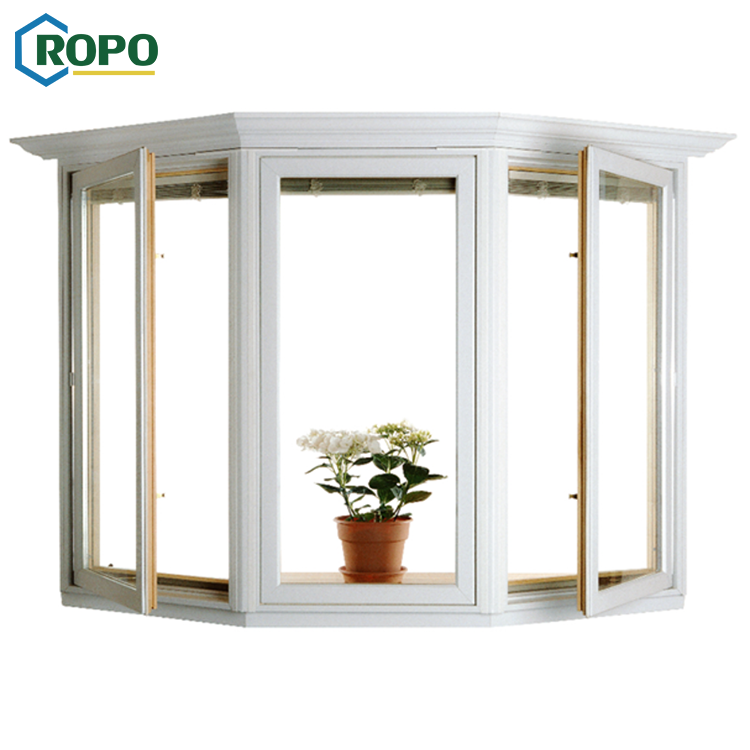 AS Certificated Double Glaze European Bay Windows For Sale,UPVC Design Bay Grill Window