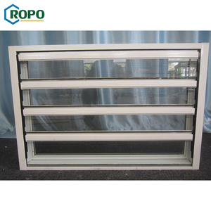 European Style Exterior Home Aluminum Adjustable Interior Glass Home Window Louver