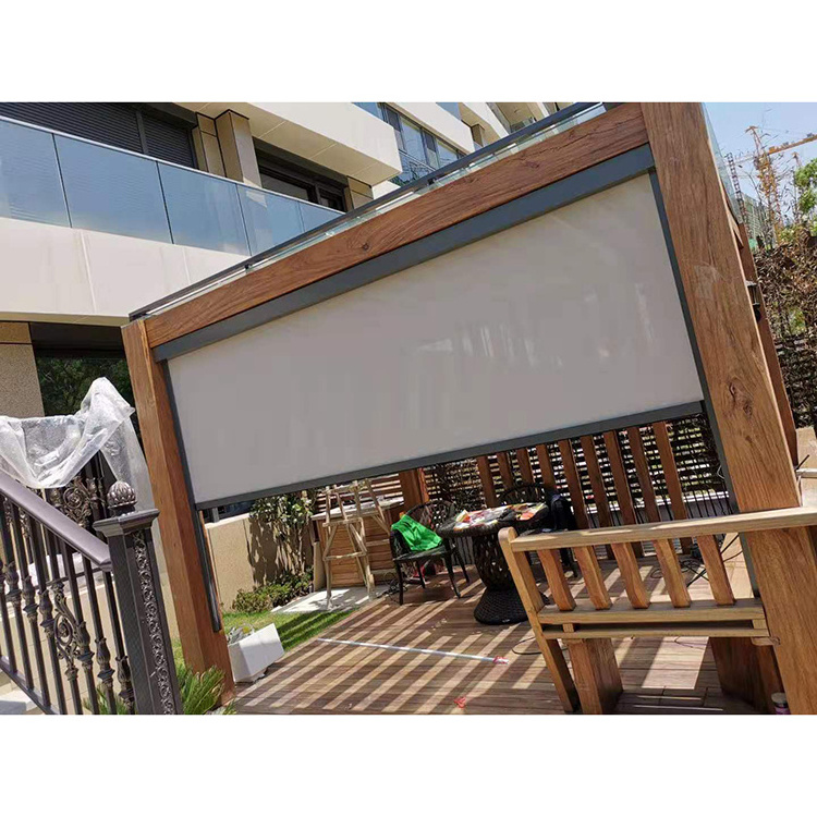 Polyester Exterior Windproof Shade External Solar Shading Ziptrack Roller Blind