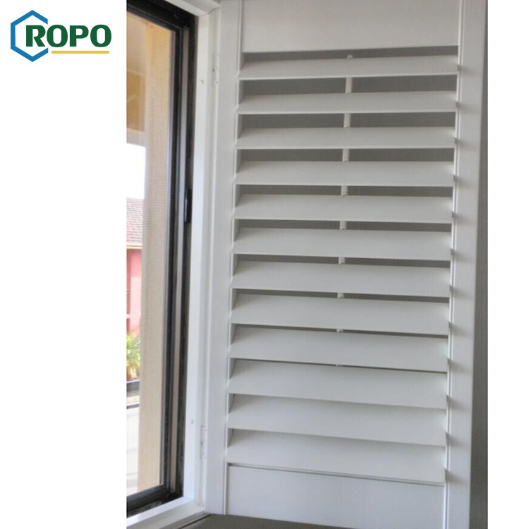 Latest Design New Products High Quality White UPVC PVC Plastic Foldable Plantation Shutter