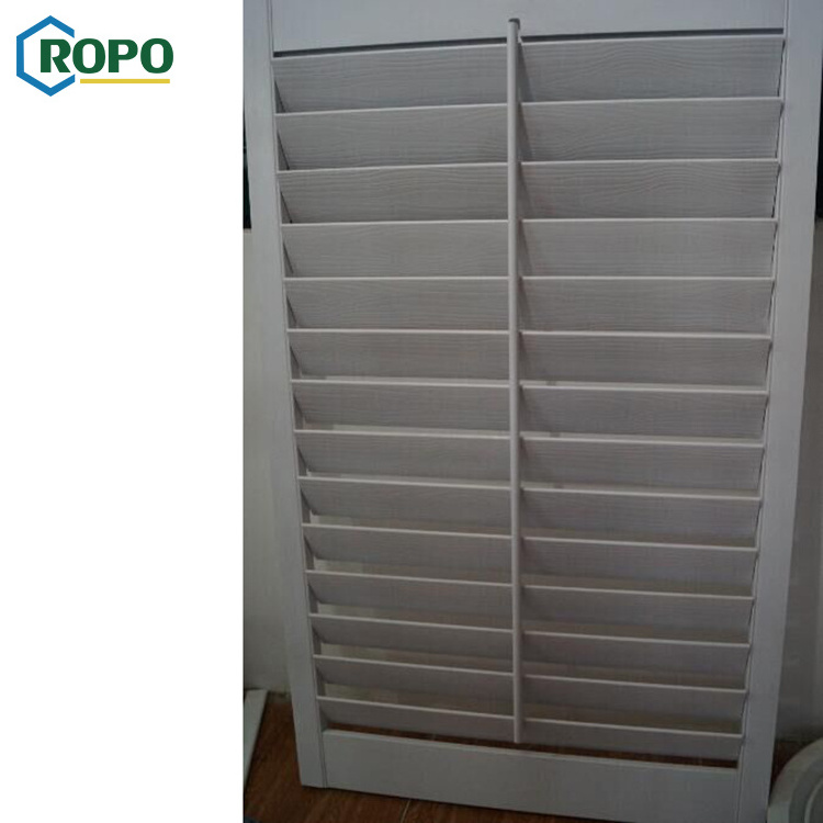 Latest Design New Products High Quality White UPVC PVC Plastic Foldable Plantation Shutter