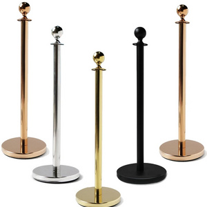 Traust traffic crowd control walkway black gold queue bollard red carpet velvet rope poles stands post barrier stanchion