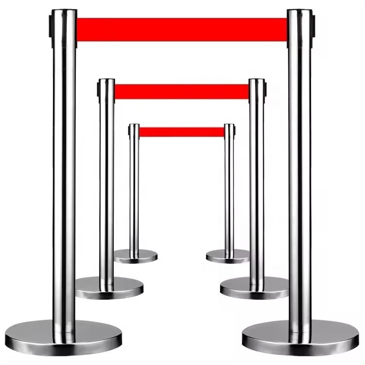 High Quality Retractable Belt Stanchion Post Bank Queue Line Control Barrier For Sale