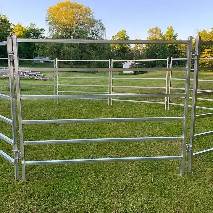 Factory Supply Farm Animal Used Livestock Fence horse yard panel galvanized portable cattle fence corral panels for sale