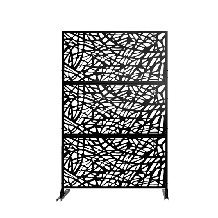 Customized Laser Cut Metal Outdoor indoor Screen Restaurant Room Divider Decorative Metal Craft Screen