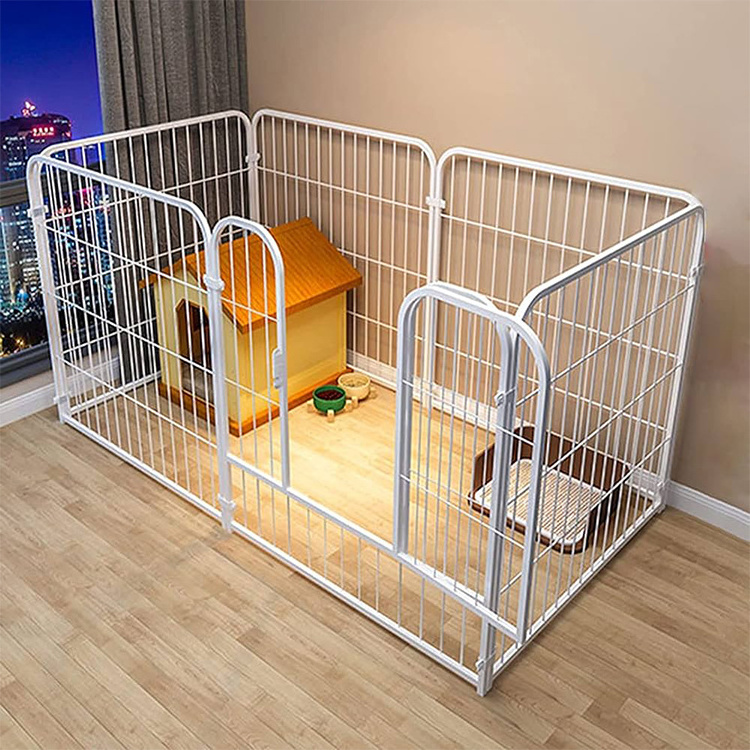 8 Panels 6 Panels Dog Fence Outdoor Clear Large Dog Playpen For Dogs