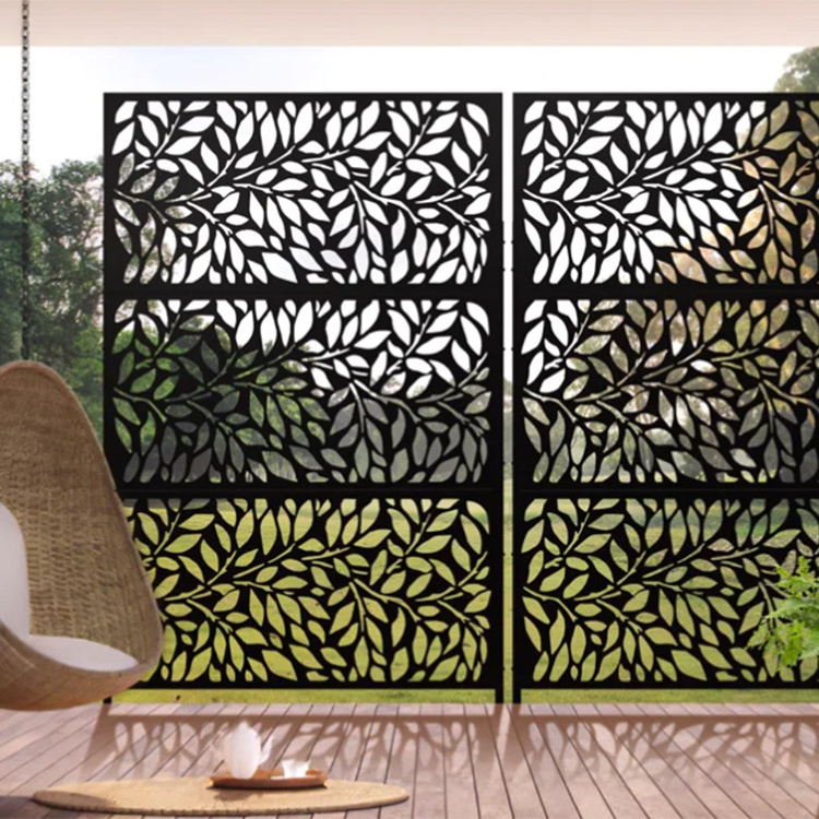 Decorative Screens Panels Outdoor Metal Privacy Screens Garden Panels Screen Laser Cut Metal Panel