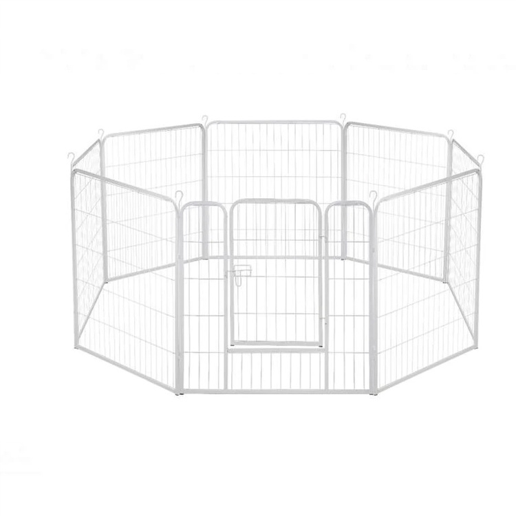 8 side folding metal dog playpen 80cm 8 panels xl puppy dog run fence