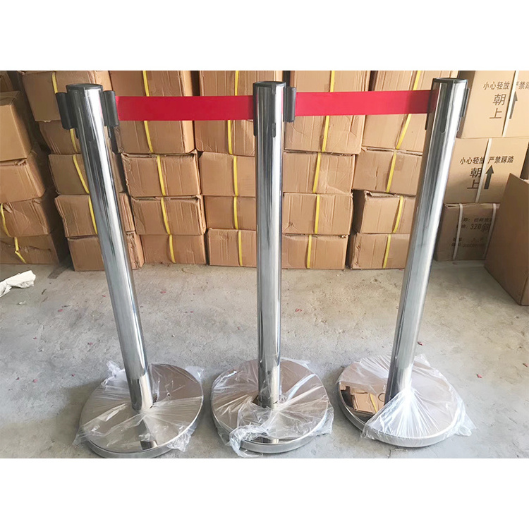 High Quality Retractable Belt Stanchion Post Bank Queue Line Control Barrier For Sale