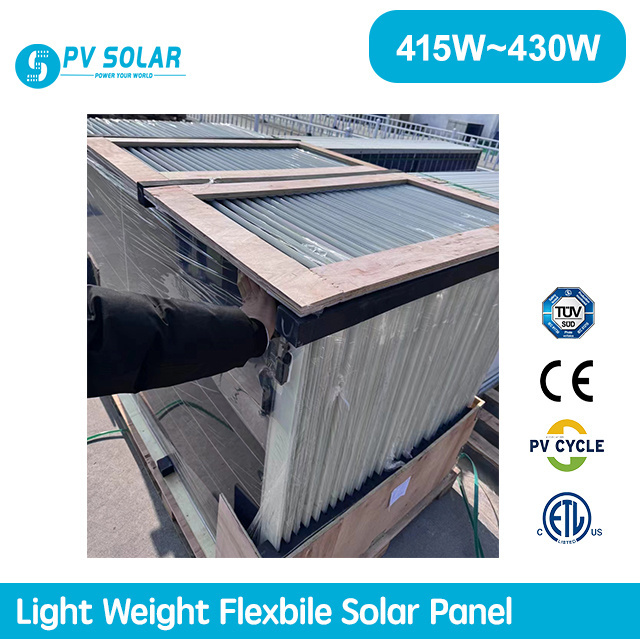 Flexible Solar Panels  400w 420w 430w 440w Light Weight Solar Panel Sunman 450watt Solar Flexible Panels