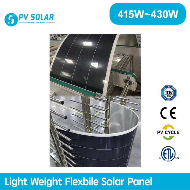 Flexible Solar Panels  400w 420w 430w 440w Light Weight Solar Panel Sunman 450watt Solar Flexible Panels