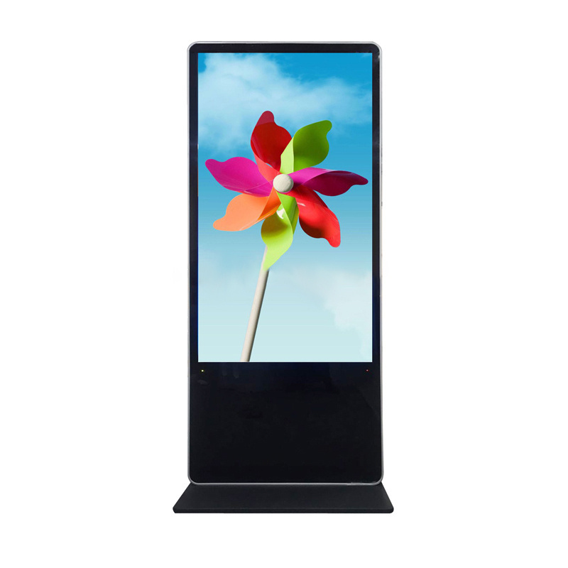 Prices Outdoor 55 Inch LCD Advertising Player network floor-standing digital Banner Stand free standing cheapest display